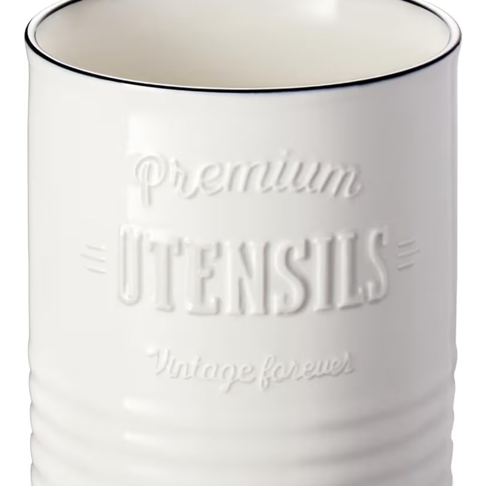 Brand new in box White Ceramic Utensil Holder